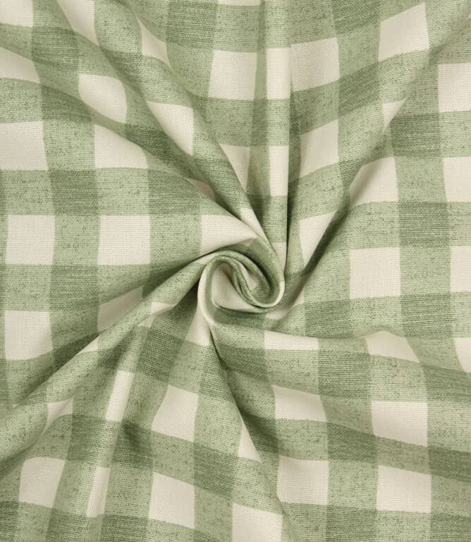 Gingham Fabric / Olive