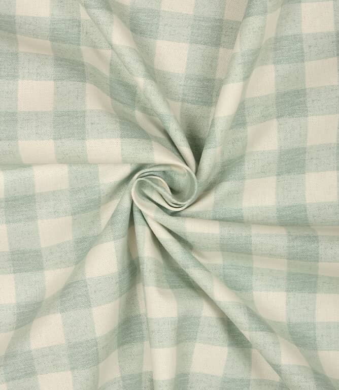 Gingham Fabric / Sky