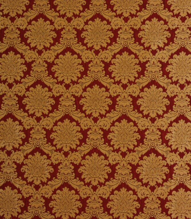 Red Versailles Damask Fabric