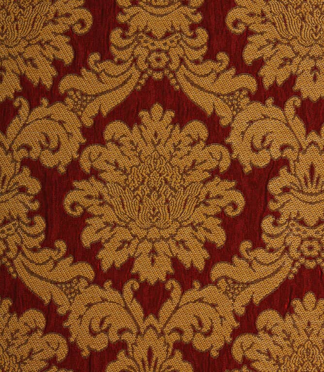 Versailles Damask Fabric / Red