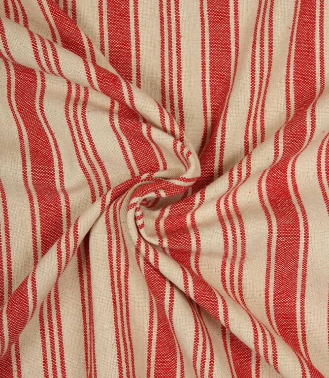 Aldsworth Stripe Fabric / Red
