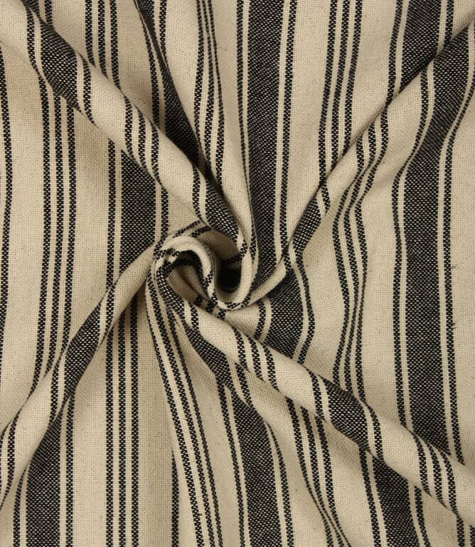 Aldsworth Stripe Fabric / Noir