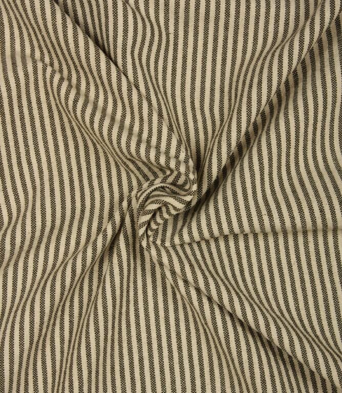 Aldsworth Ticking Fabric / Khaki