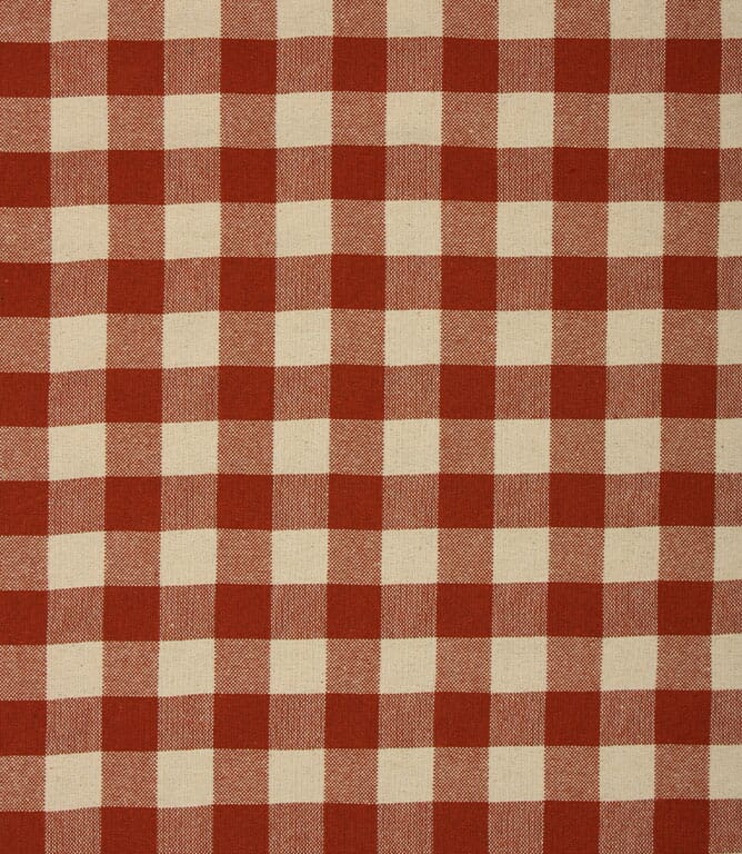 Terracotta Aldsworth Check Fabric