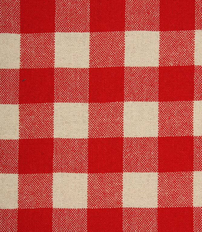 Aldsworth Check Fabric / Red