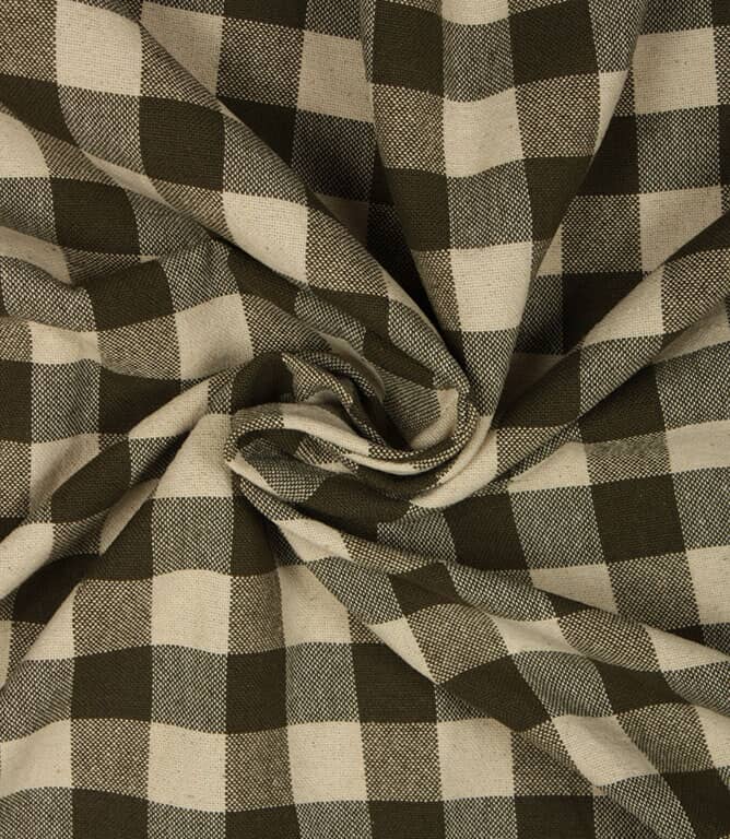 Aldsworth Check Fabric / Khaki