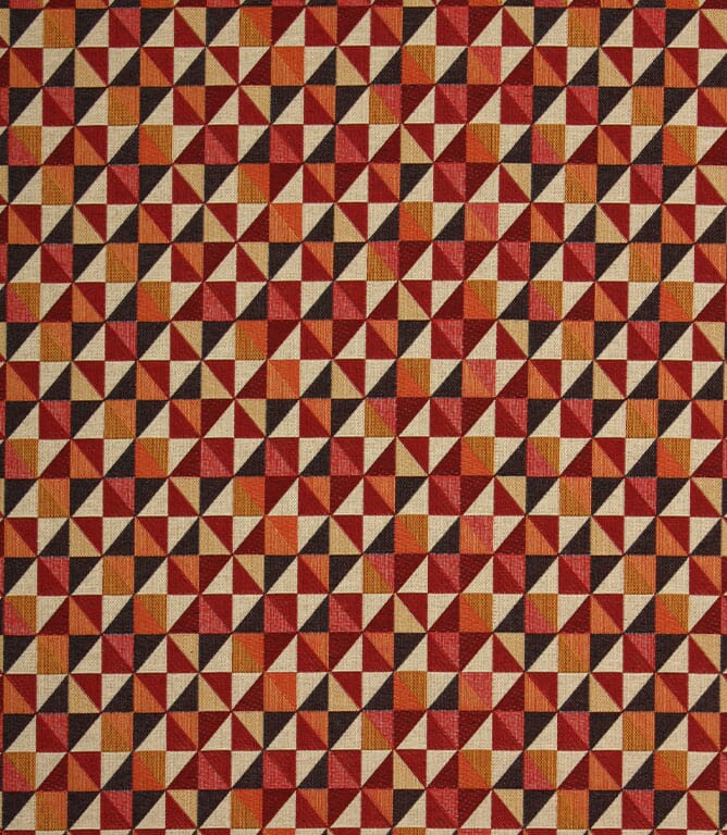 Red JF Geo Big Fabric