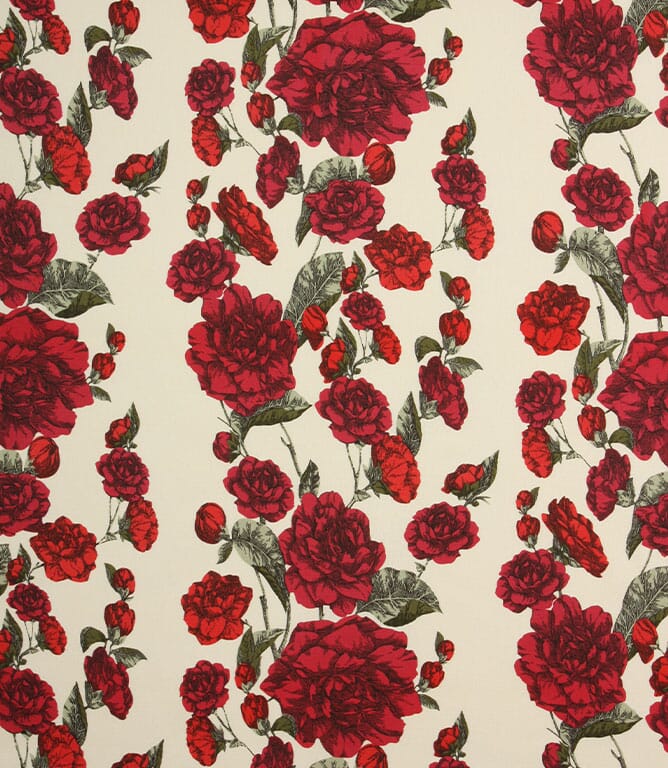 Cranberry Roselie Fabric