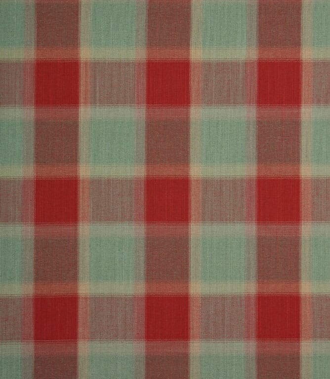 Red Penrith Check Fabric