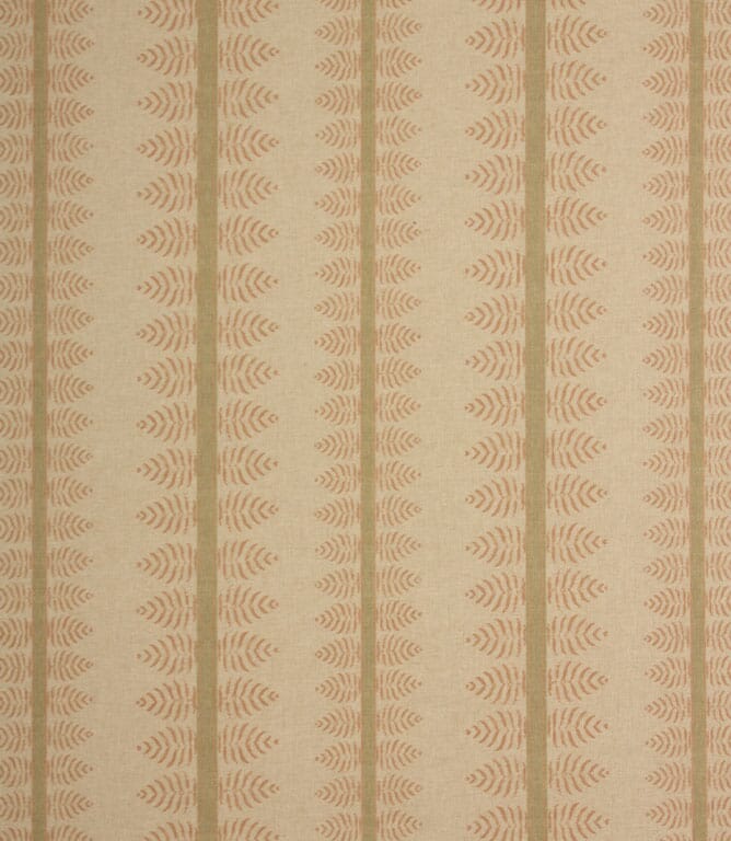 Green & Blush Bella Stripe Fabric