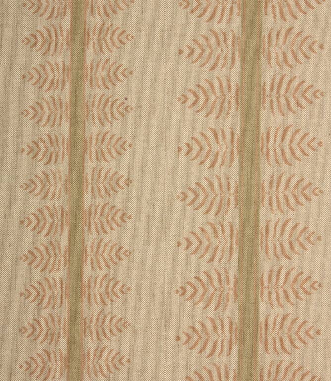 Bella Stripe Fabric / Green & Blush