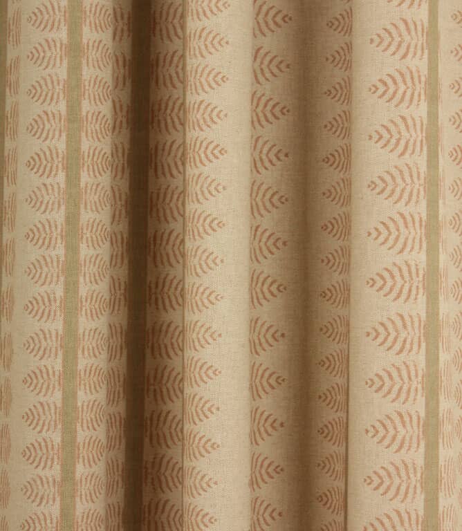 Bella Stripe Fabric / Green & Blush