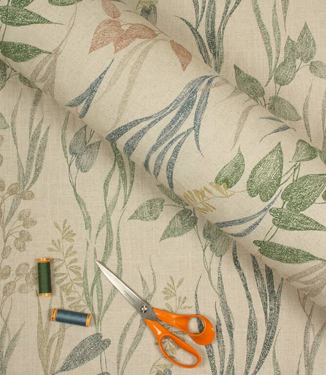 Pothos Fabric / Indigo Multi