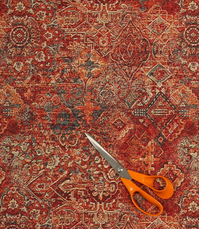 Keshan Tapestry Fabric / Red