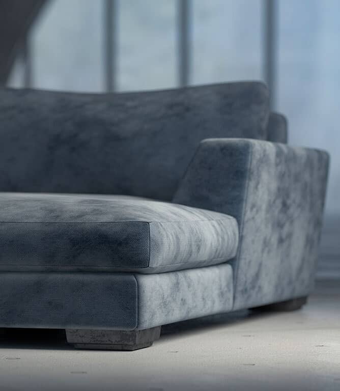 Chilham FR Fabric / Cobalt