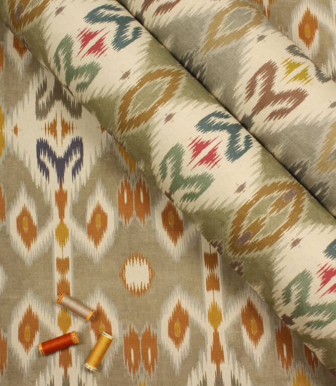 Bibi Ikat Fabric / Magnesium