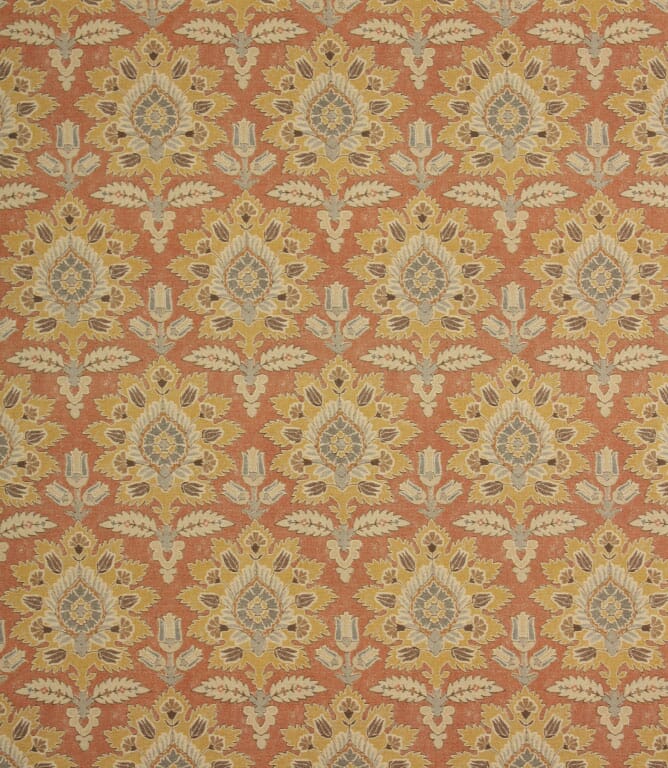 Copper Flores Fabric
