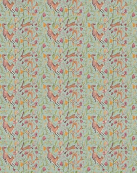 Voyage Maison Leaping Into The Fauna Fabric / Duck Egg Voyage Maison Leaping Into The Fauna Fabric / Duck Egg