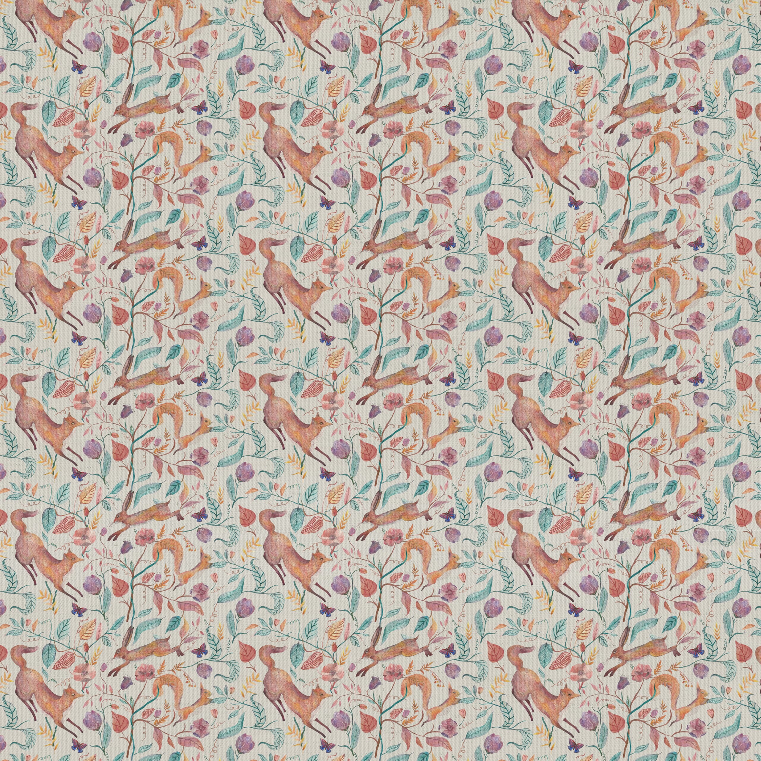 Dawn Leaping Into The Fauna Fabric