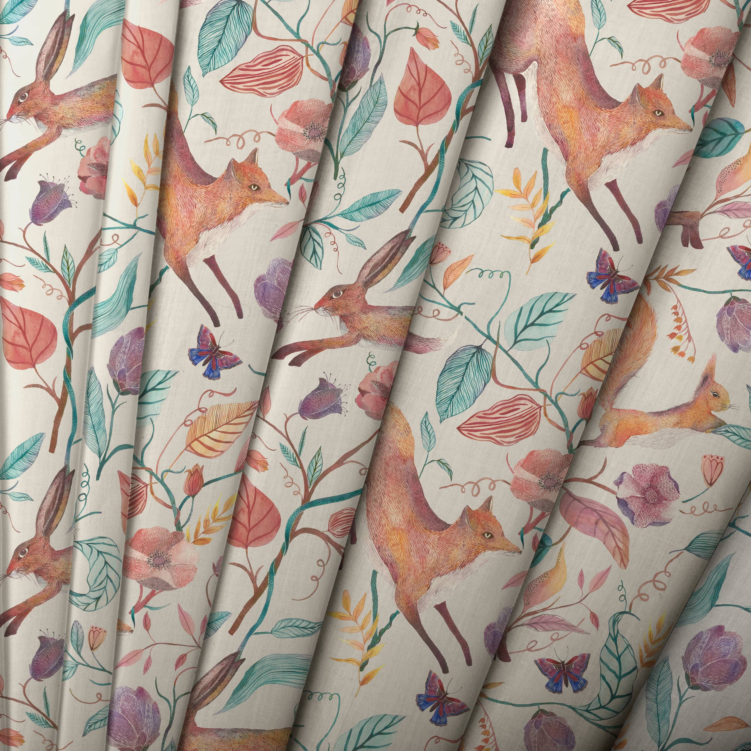 Voyage Maison Leaping Into The Fauna Fabric / Dawn