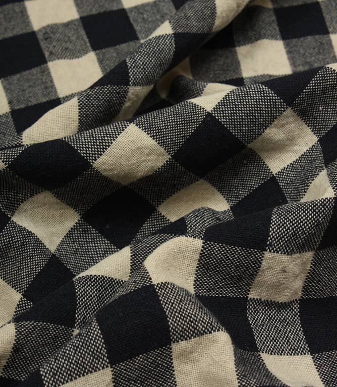Aldsworth Check Fabric / Indigo