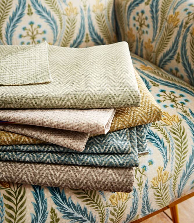 Azar FR Fabric / Glacier