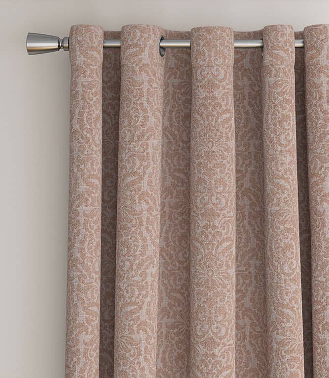 Hazel Damask Fabric / Blush