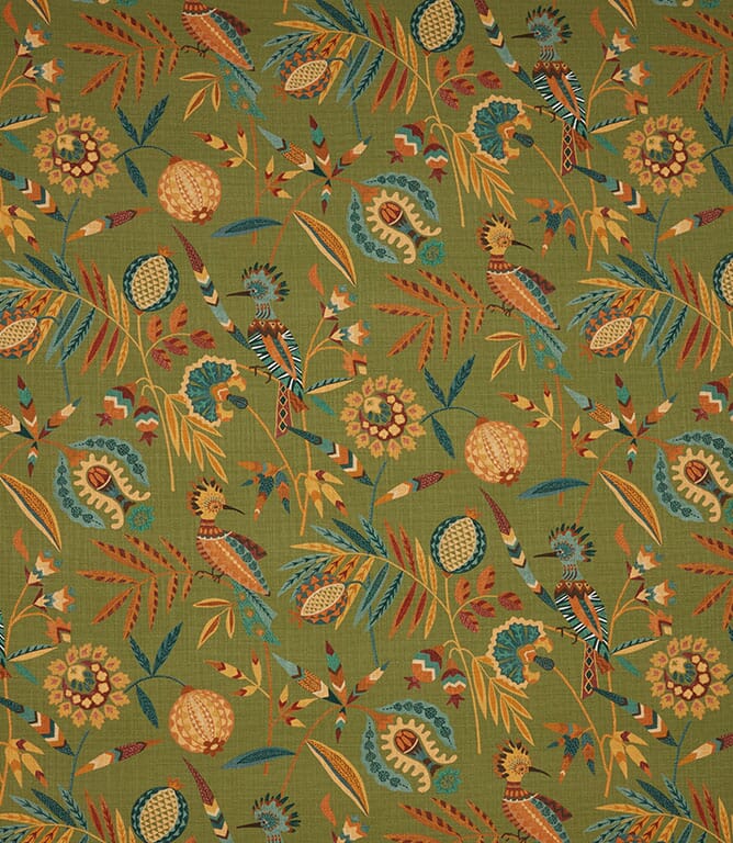 Fern Hoopoe Fabric