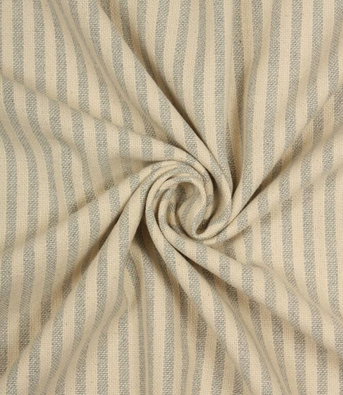 Broadway Stripe Fabric / Duck Egg