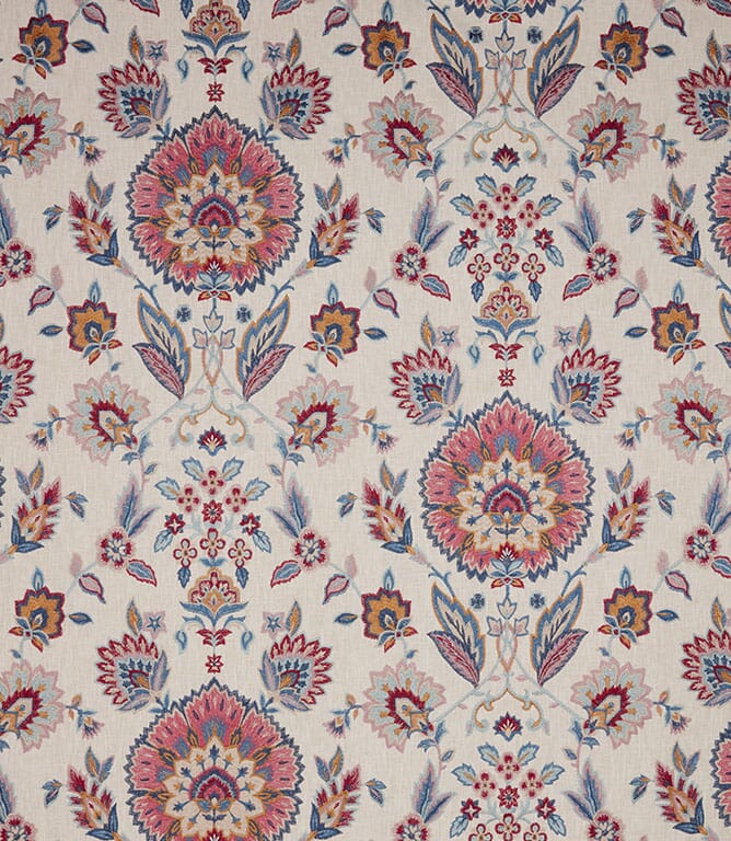 Carmine Jaipuri Fabric