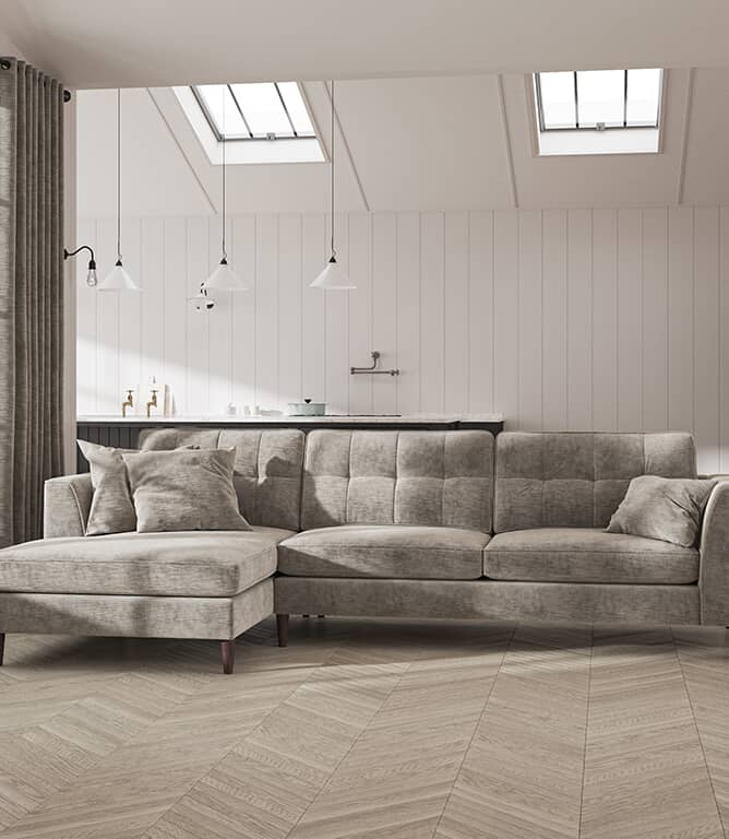 Warwick Fabrics Ghent FR Fabric / Natural