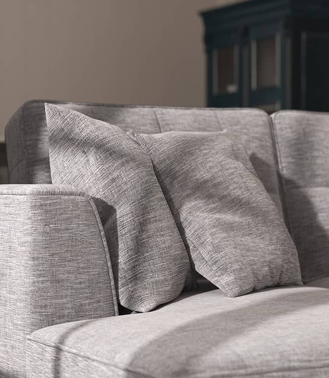 Warwick Fabrics Ghent FR Fabric / Smoke