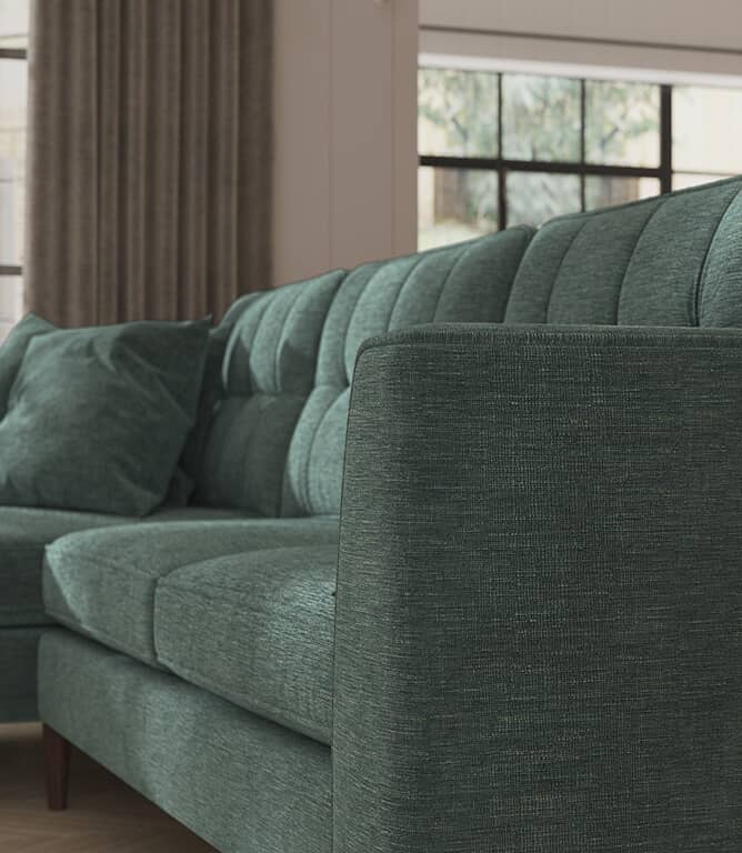 Warwick Fabrics Ghent FR Fabric / Kingfisher