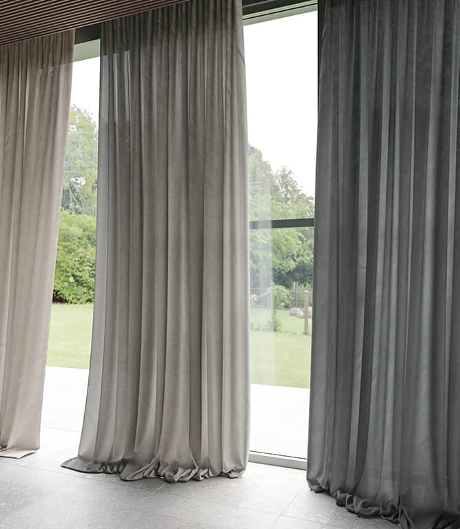 Warwick Fabrics Laundered Linen Fabric / Charcoal