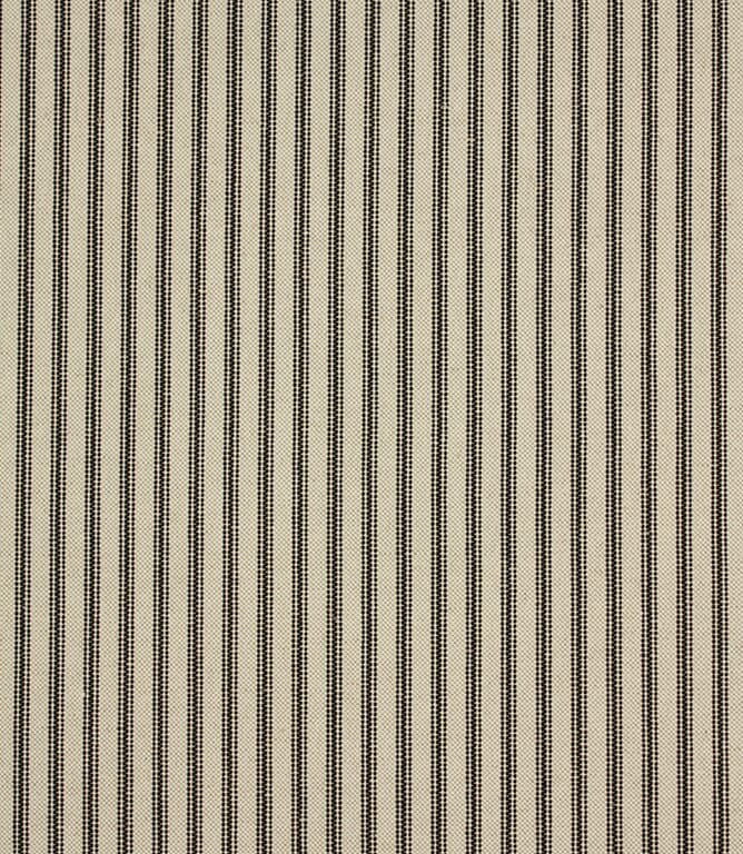 Black JF Linen Ticking Fabric