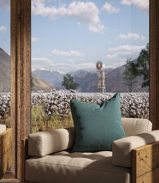 Warwick Fabrics Oxford FR Fabric / Airforce