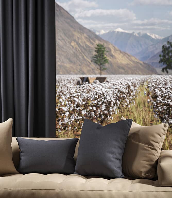 Warwick Fabrics Oxford FR Fabric / Admiral