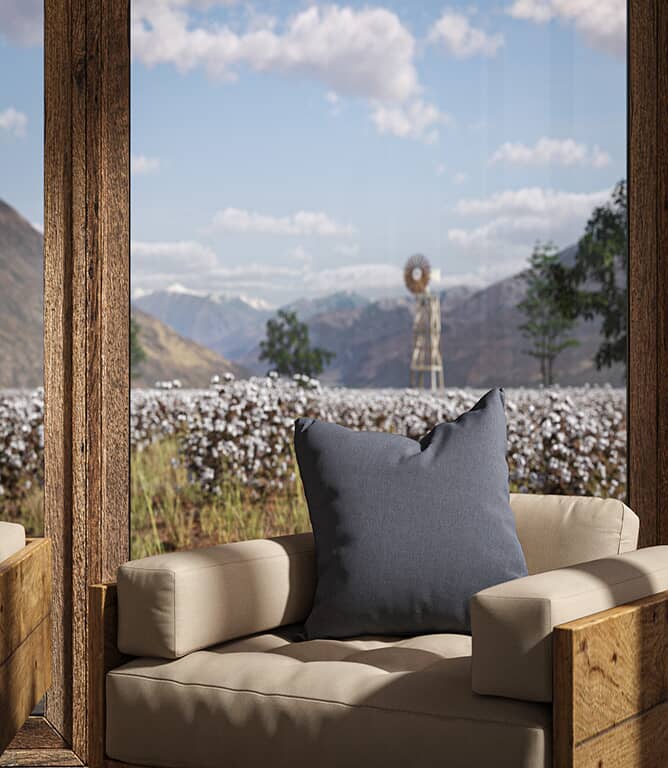 Warwick Fabrics Oxford FR Fabric / Admiral