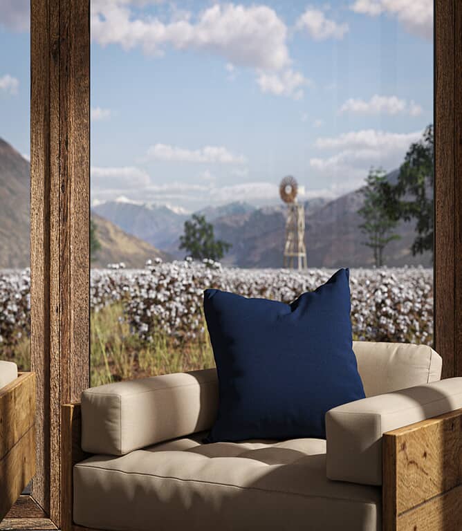 Warwick Fabrics Oxford Fabric / Indigo