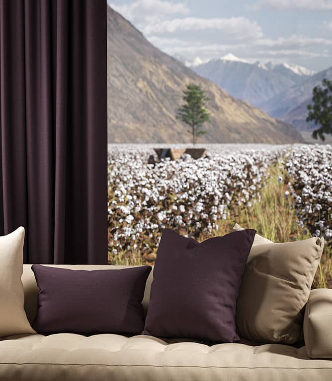 Warwick Fabrics Oxford FR Fabric / Heather