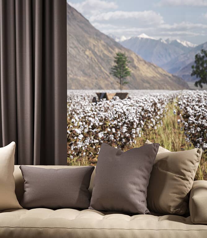 Warwick Fabrics Oxford FR Fabric / Dove