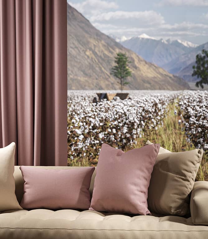 Warwick Fabrics Oxford FR Fabric / Lavender