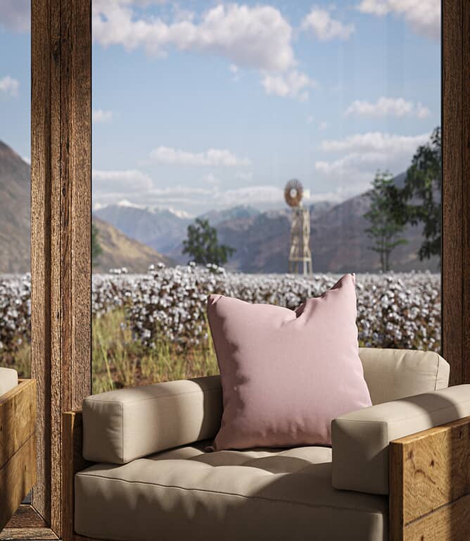 Warwick Fabrics Oxford FR Fabric / Lavender