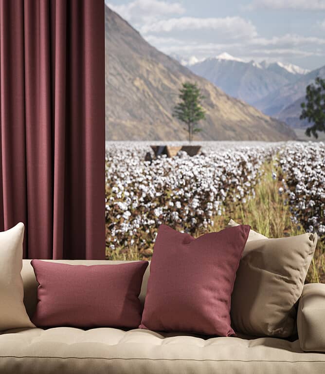 Warwick Fabrics Oxford FR Fabric / Hyacinth