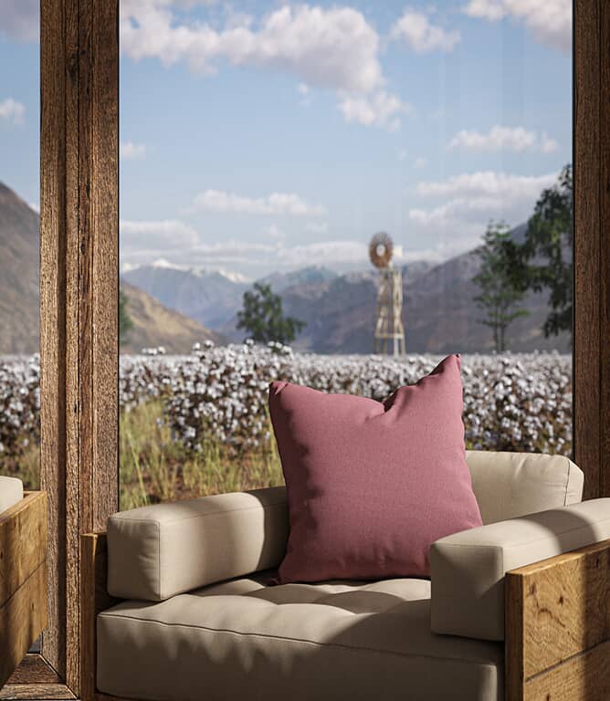 Warwick Fabrics Oxford FR Fabric / Hyacinth