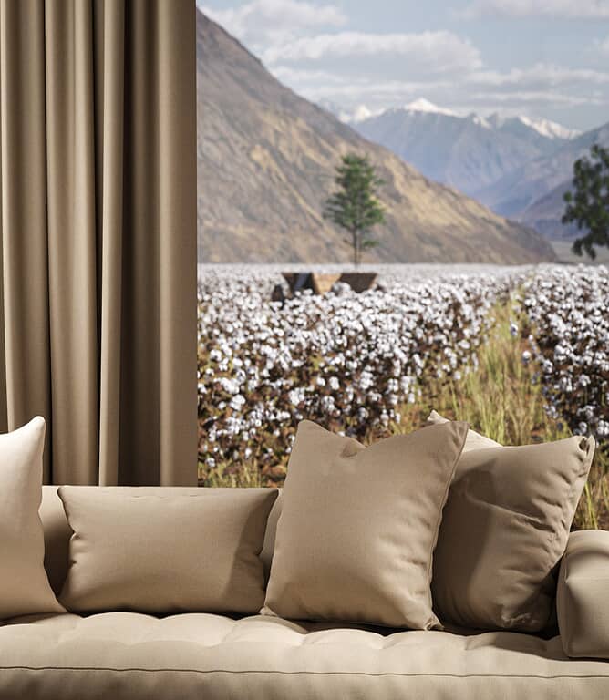 Warwick Fabrics Oxford Fabric / Stone