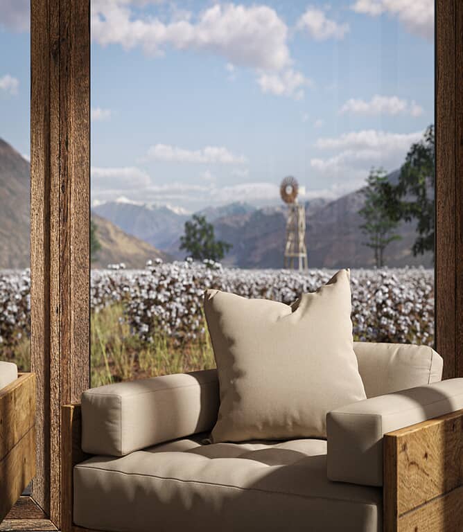 Warwick Fabrics Oxford Fabric / Stone