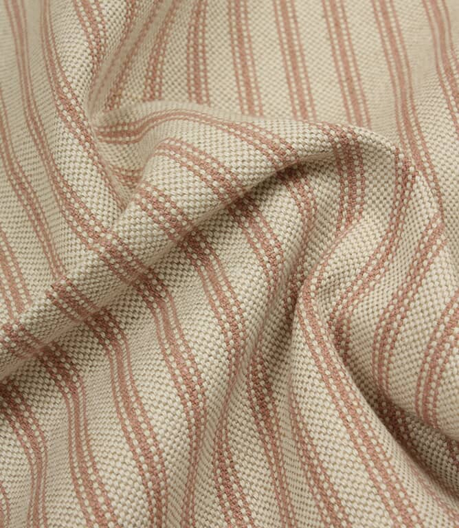 JF Linen Ticking Fabric / Pink