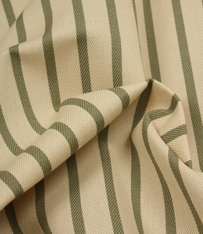Riviera Stripe Outdoor Fabric / Sap Green