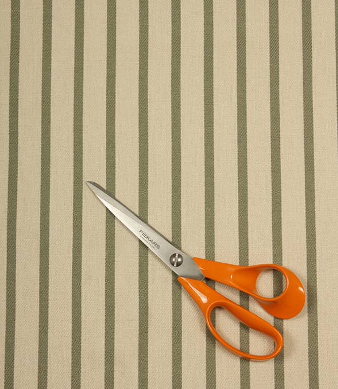 Riviera Stripe Outdoor Fabric / Sap Green